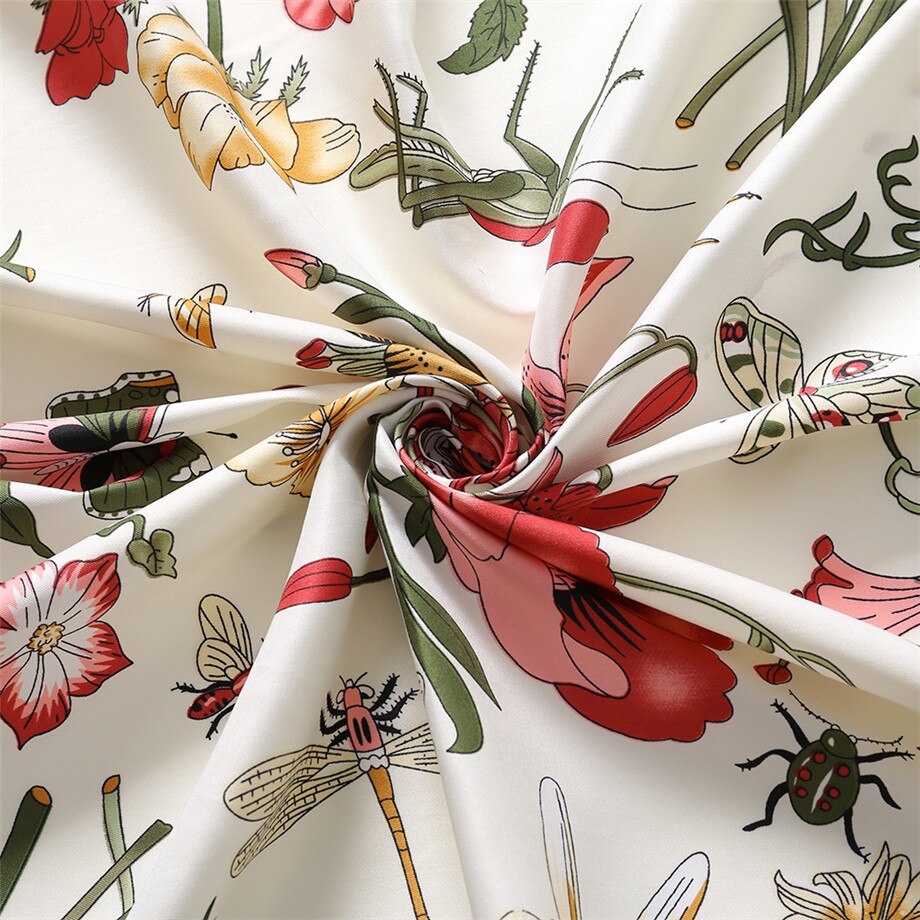 130cm Luxury Brand Twill Silk Scarf
