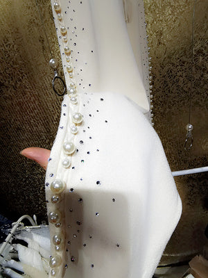 Rhinestone Cashmere Pants