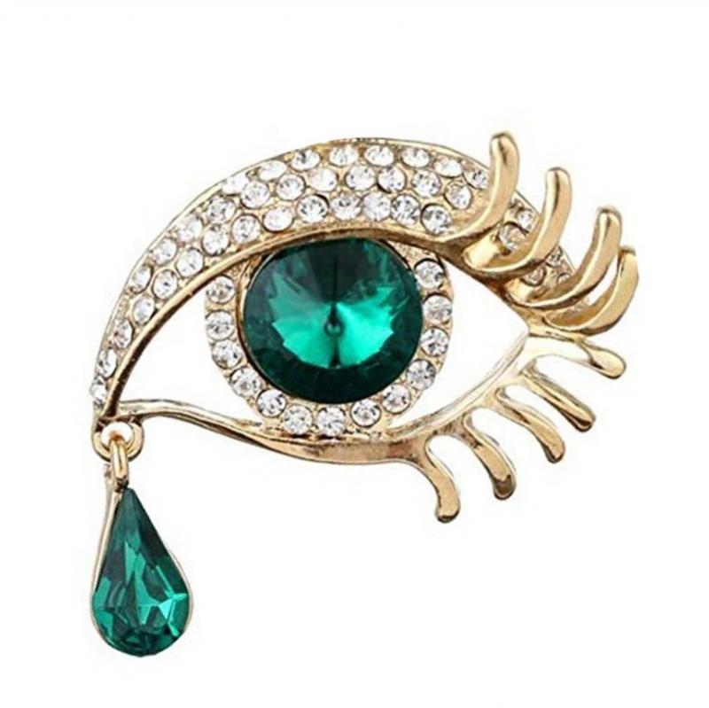 Design Camellia Crystal Zircon Rose Flower Brooch