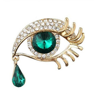 Design Camellia Crystal Zircon Rose Flower Brooch