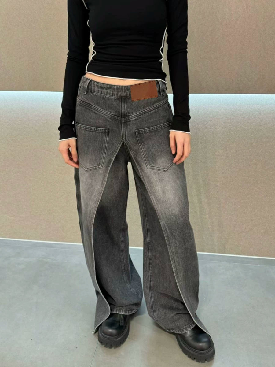 Niche Style Reverse Denim