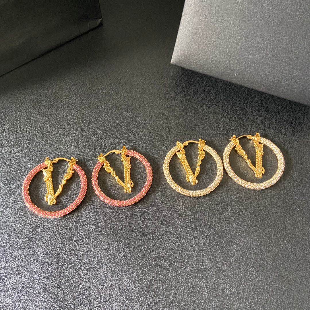 French Round Exquisite Earrings