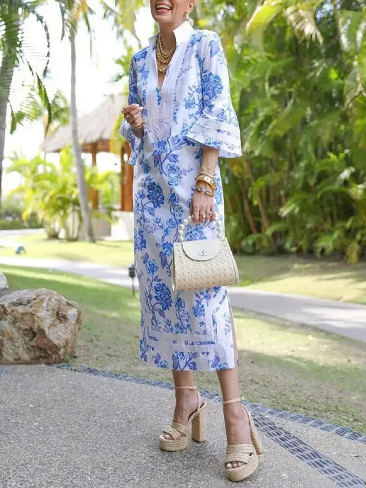 Elegant Floral Printed Dress