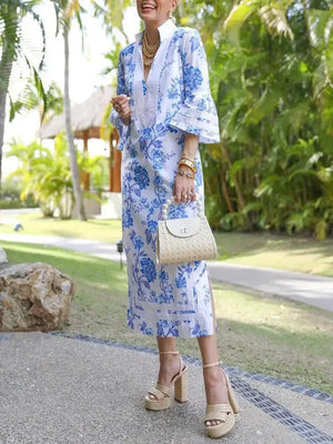 Elegant Floral Printed Dress