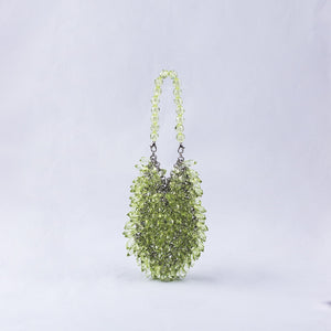 HandWoven Clear Crystal Acrylic Handbag