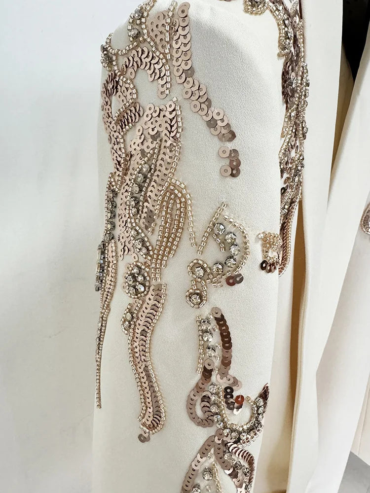 Luxury Quality Sequins Blazer Suit Dresses