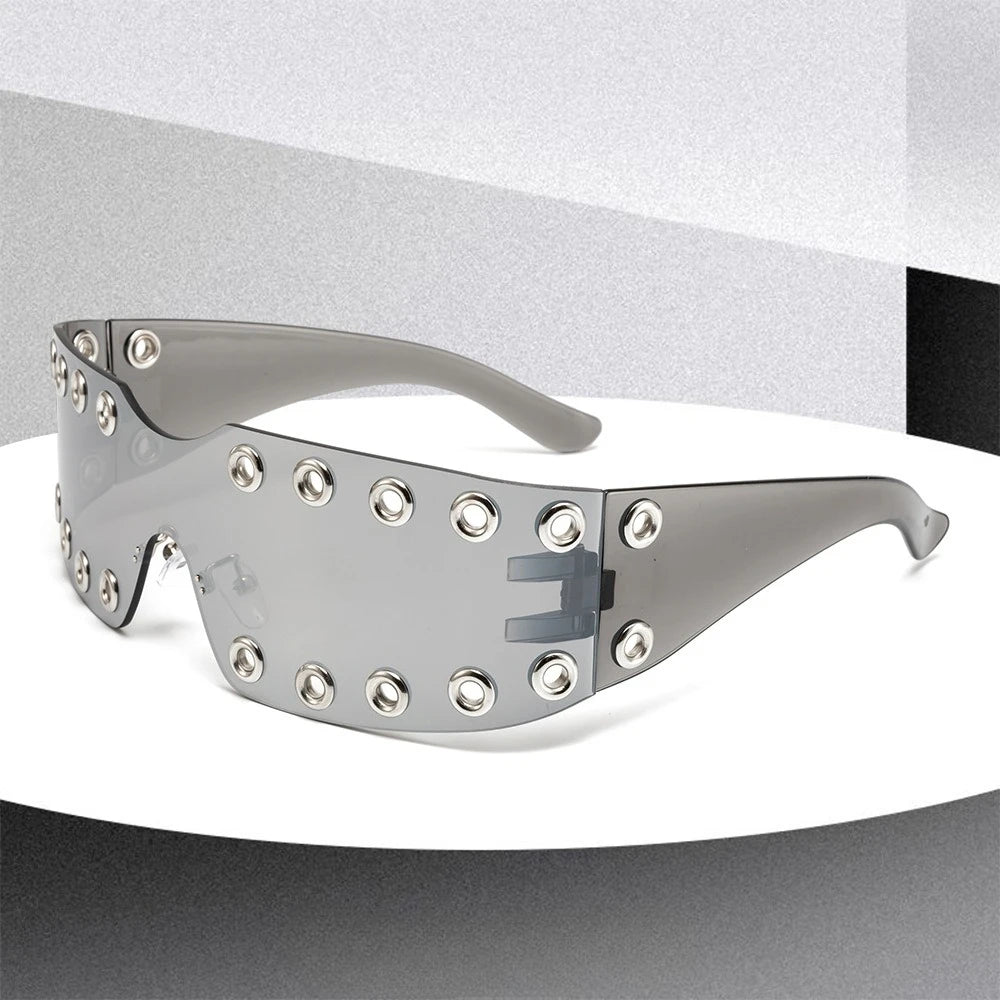 Rimless Rhinestone Sunglasses