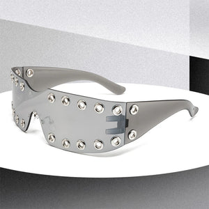 Rimless Rhinestone Sunglasses