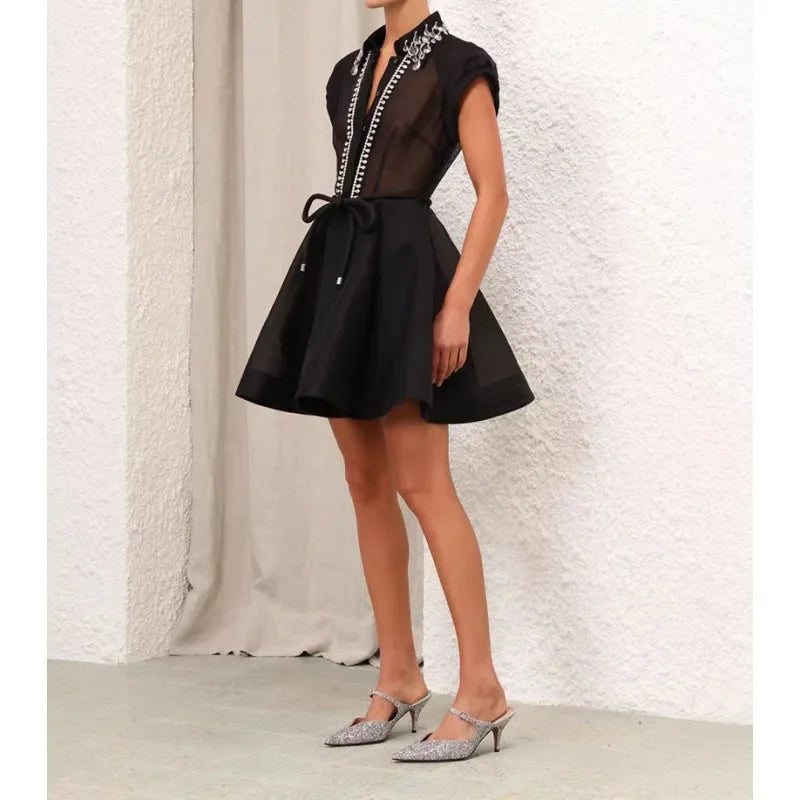 Australian Short Skirt with Tassel Puffy Style Dress