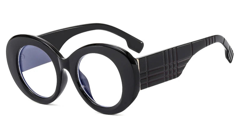 Retro Stripe Yellow Anti Blue Light Glasses