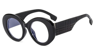 Retro Stripe Yellow Anti Blue Light Glasses