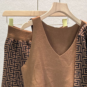Panelled Knitted Sets