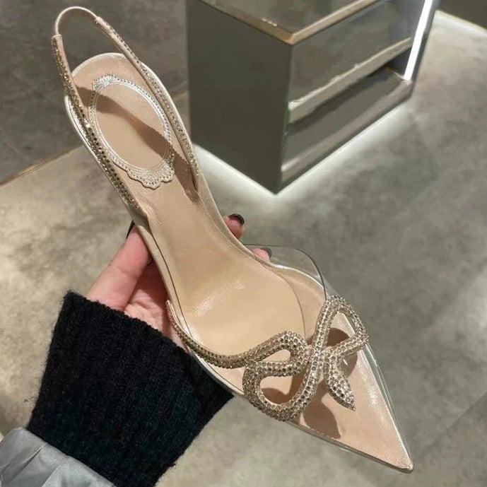 Rhinestone Transparent Shoes