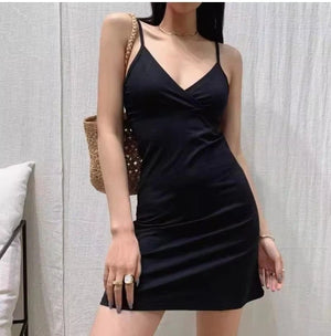 Sheer Spliced Ruffles Folds Mini Dresses