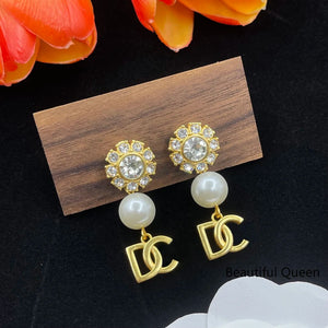 High quality rhinestone splicing pearl bride jewelry