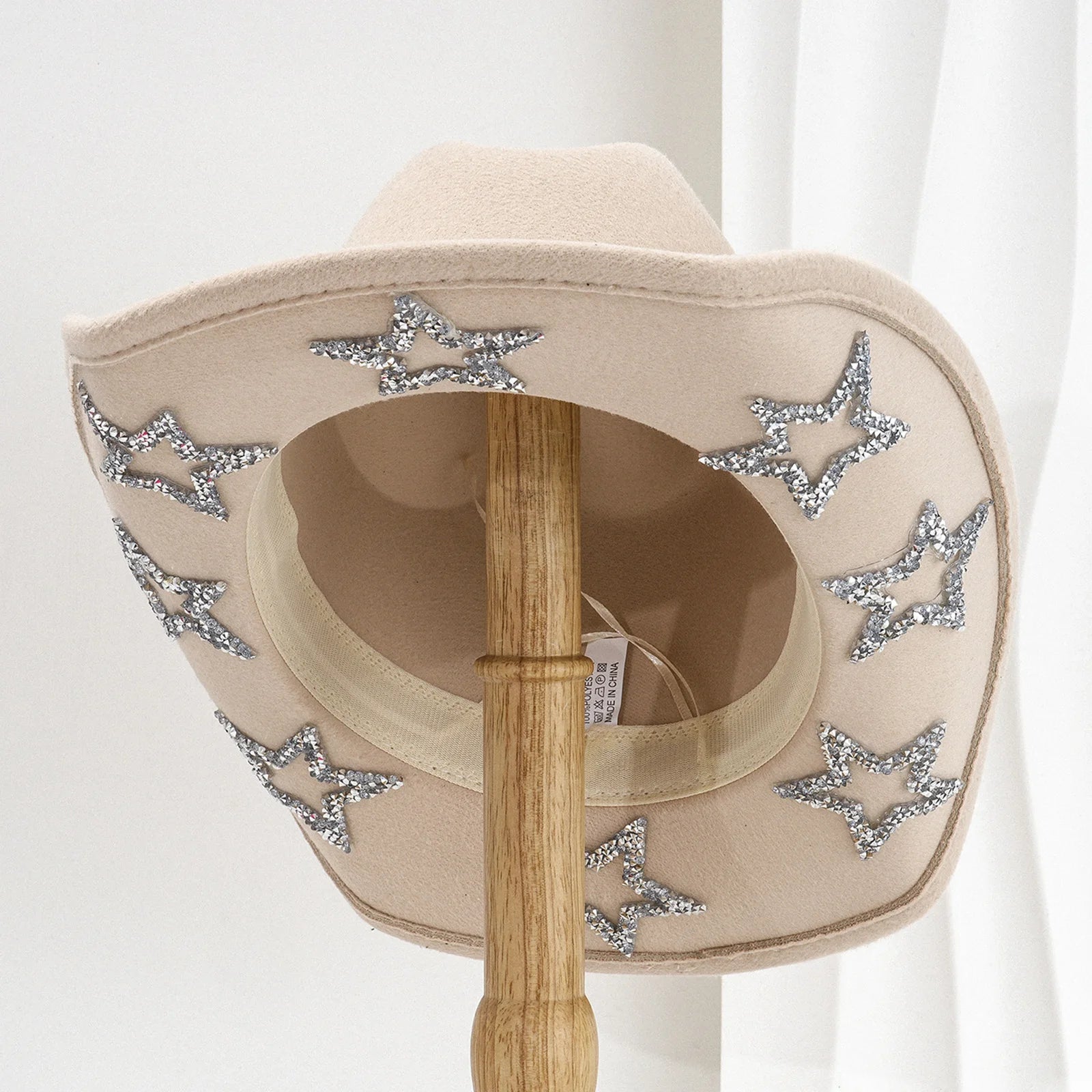 Cowgirl Hat Wide Brim Rhinestone Star Western Hats