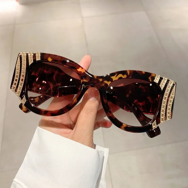 Big Frame Cat Eye Sunglassesd Designer Sexy Ladies Shades