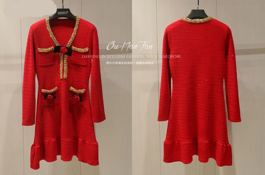 New Year's Red Dress
