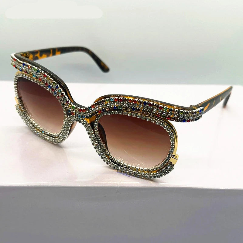 Luxury Oversized Diamond Sunglasses