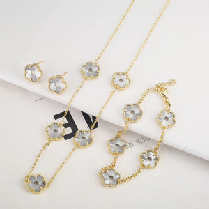 Hollow Metal Double sided Hollow Jewelry Set