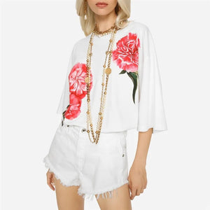 Cotton 3D Embroidery Shirt