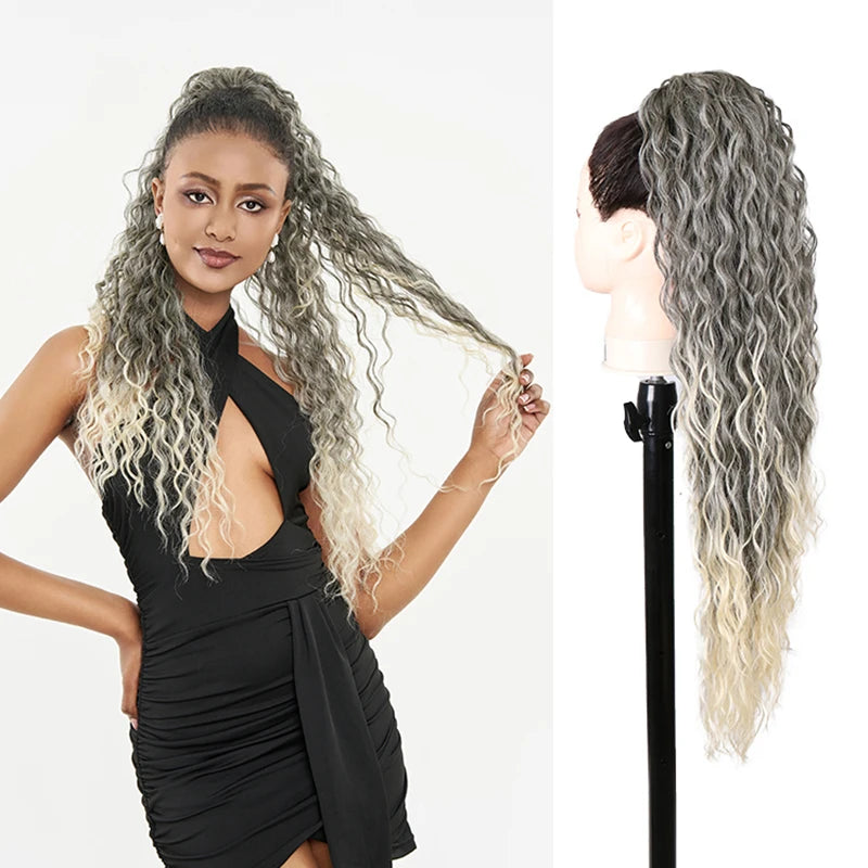 Synthetic Curly Ponytail Drawstring Hairpiece