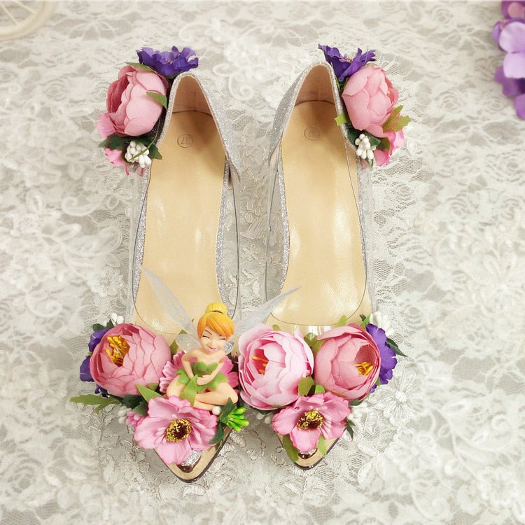 Fairy Style Beauty Flower Transparent Flats