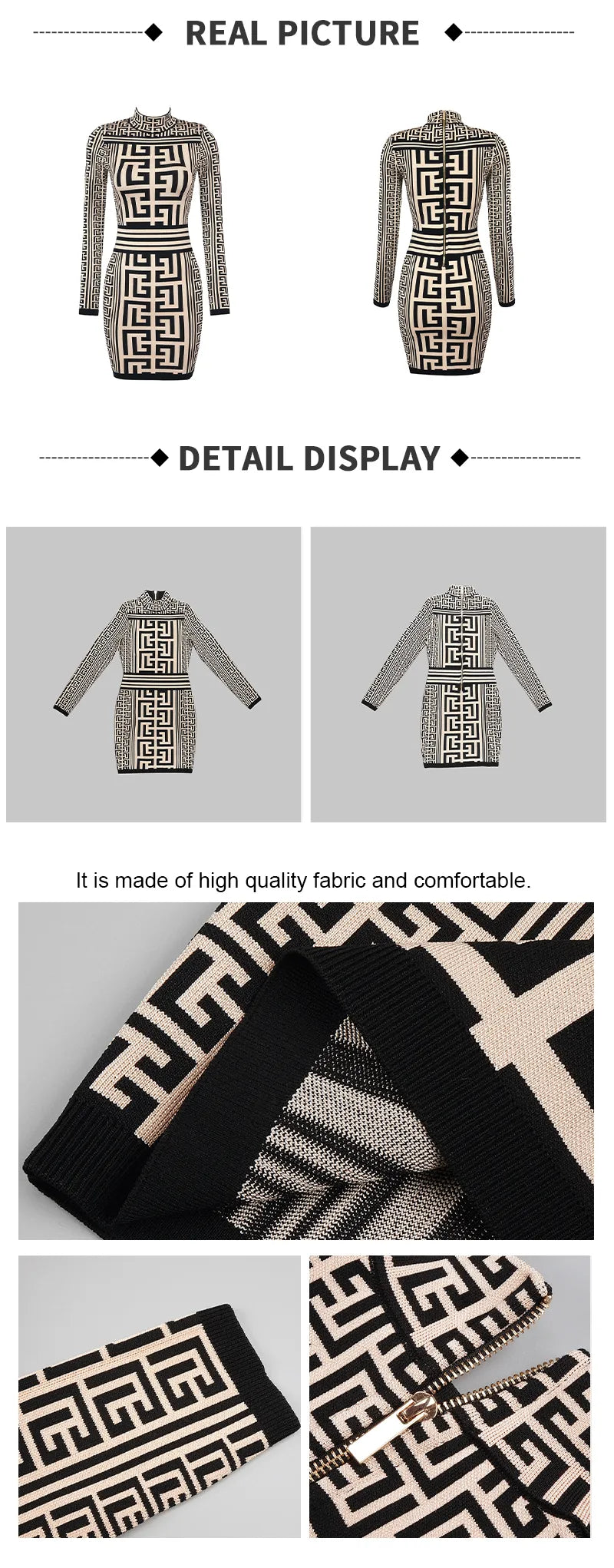 Luxury Jacquard Autumn New Dress