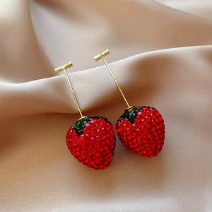 Red Strawberry Earrings