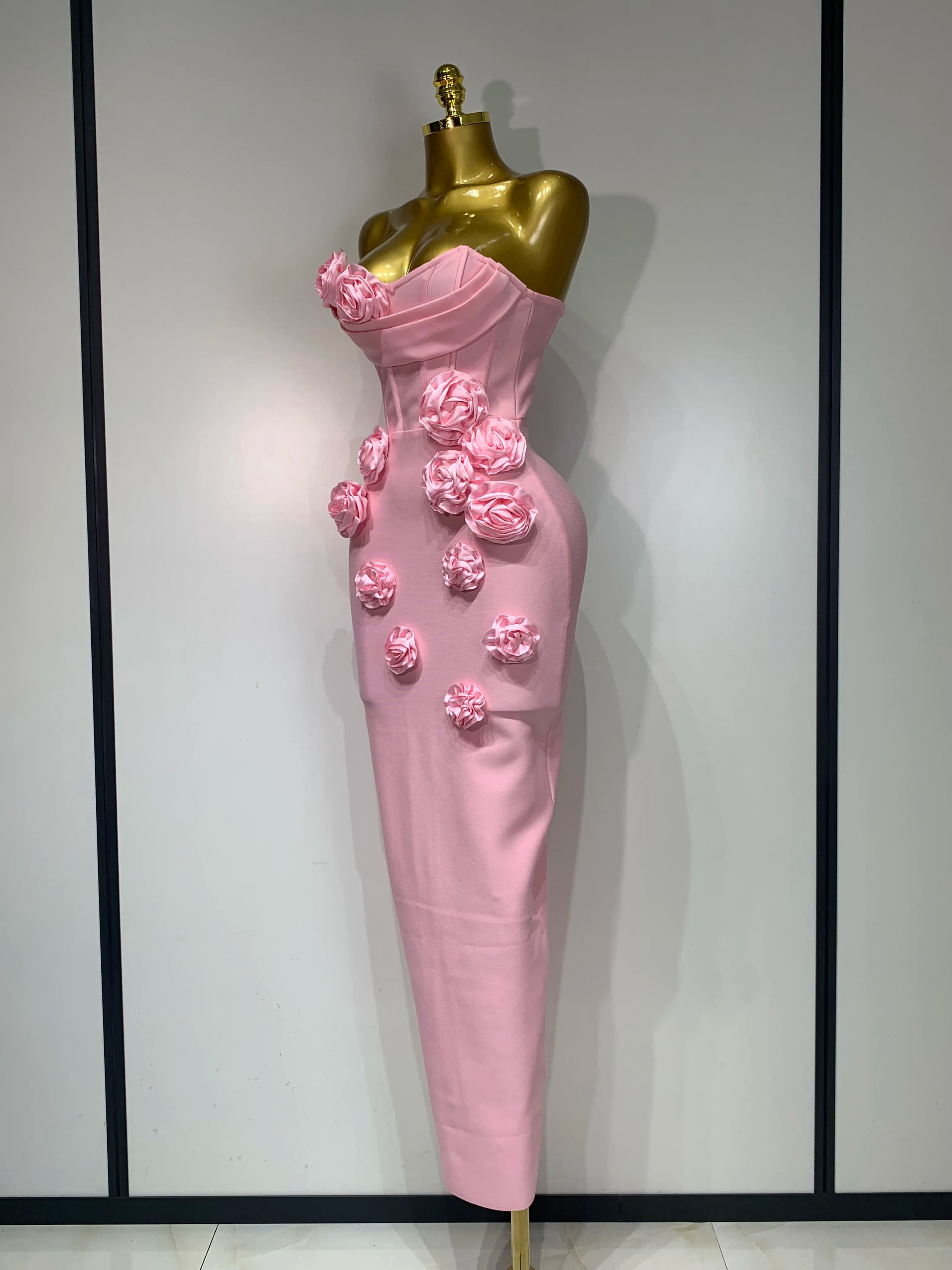 Strapless Backless Flower