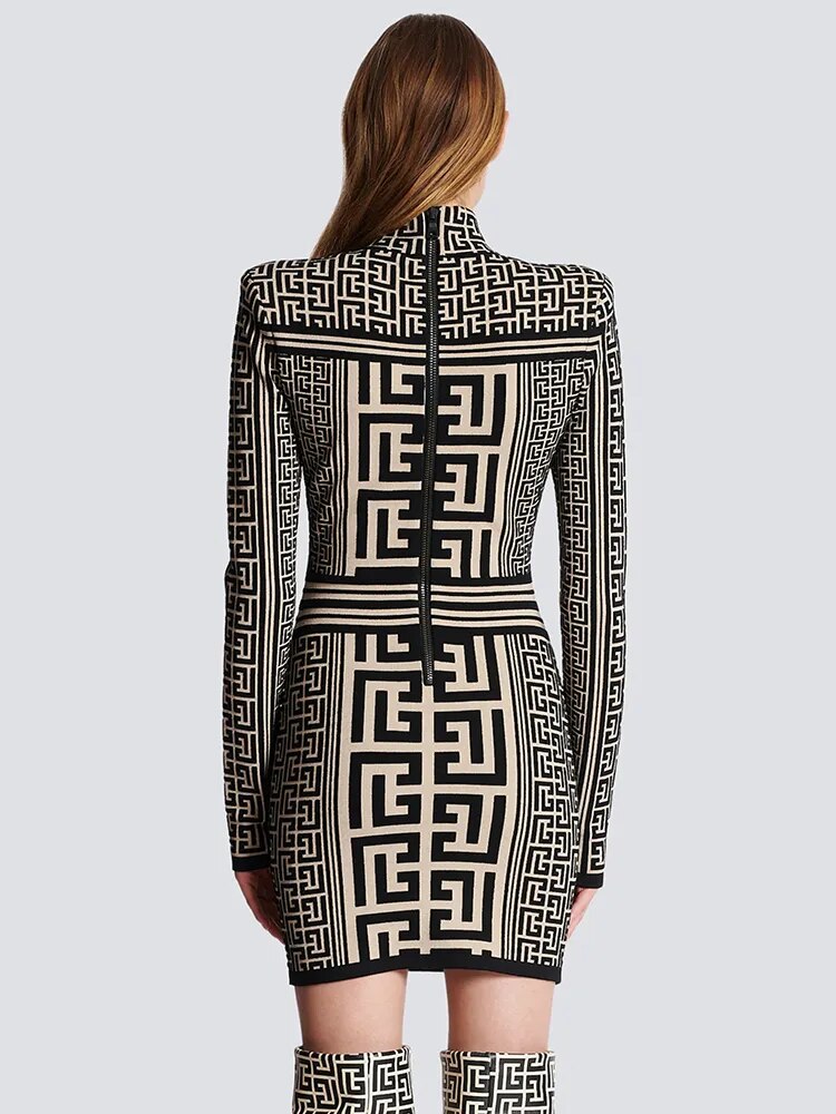 Luxury Jacquard Autumn New Dress