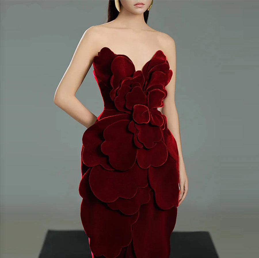 Spliced Appliques Slimming Dresses
