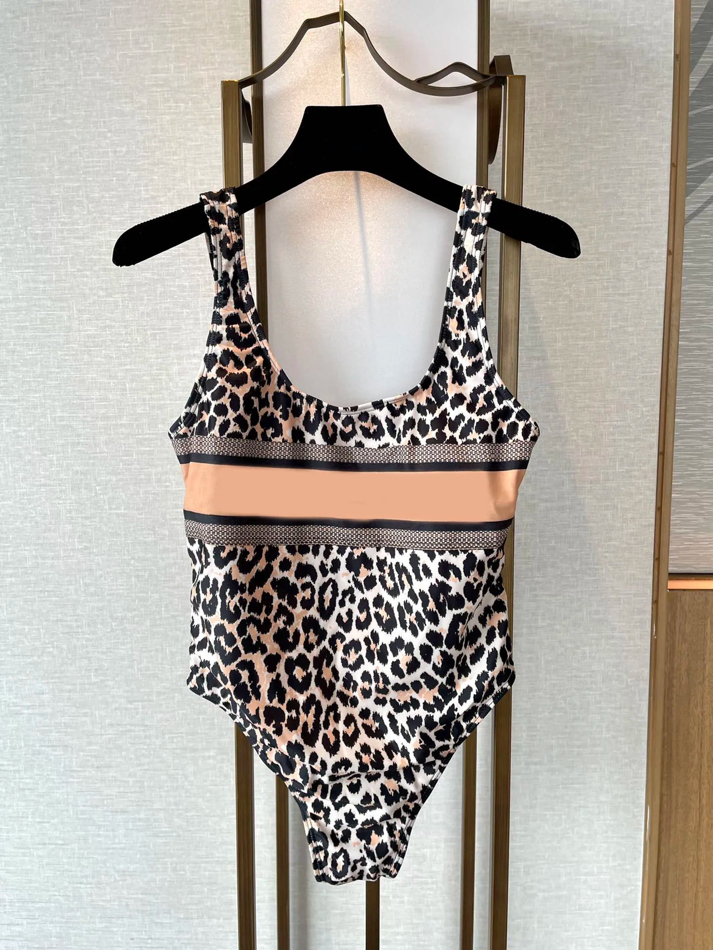 Retro Pattern Printed Personalized Swimsuit