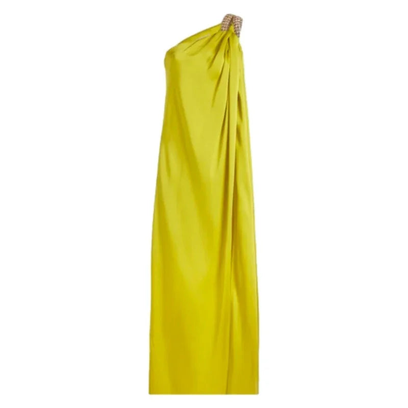 One-shoulder Sleeveless Maxi Dress