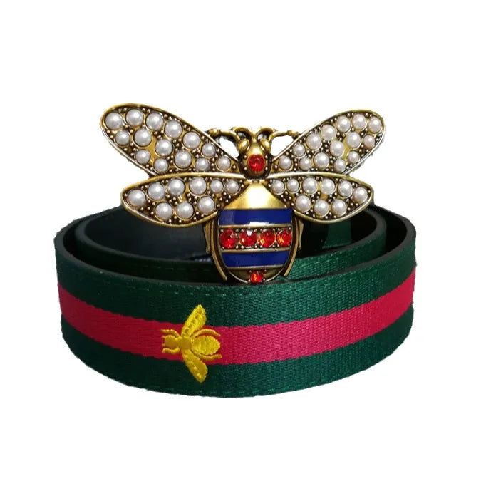 Retro Bee Buckle Belt