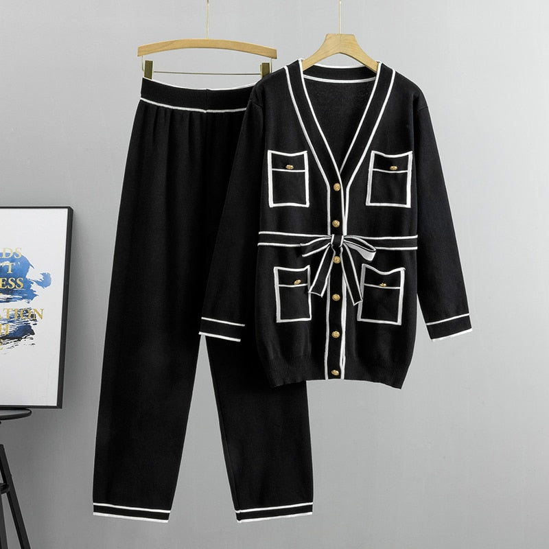 Panelled Knitted Sets