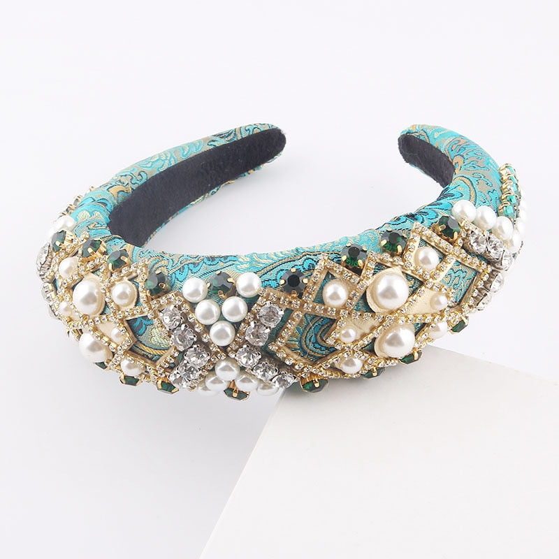 Craft Rhinestones Baroque Wide Headbands