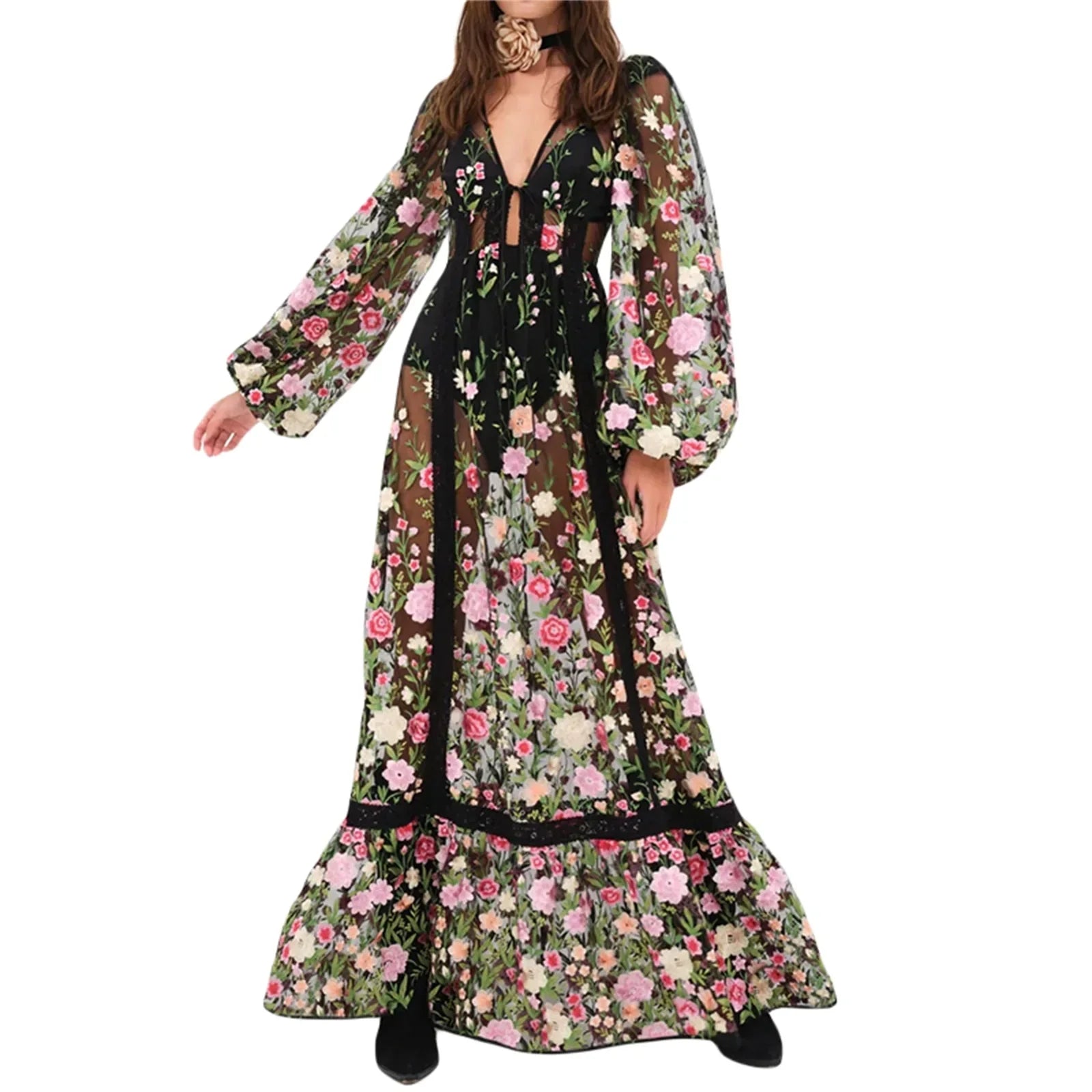 Sweet Long Beach Dress