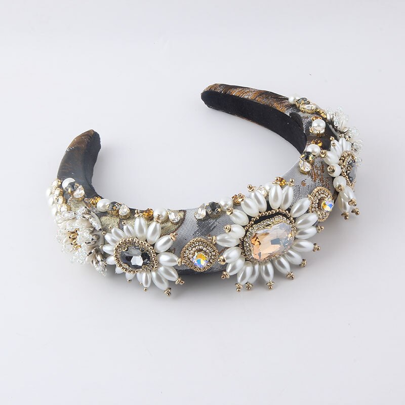 Craft Rhinestones Baroque Wide Headbands