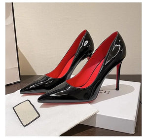 Red soled genuine leather shoes