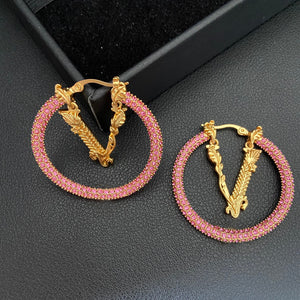 French Round Exquisite Earrings