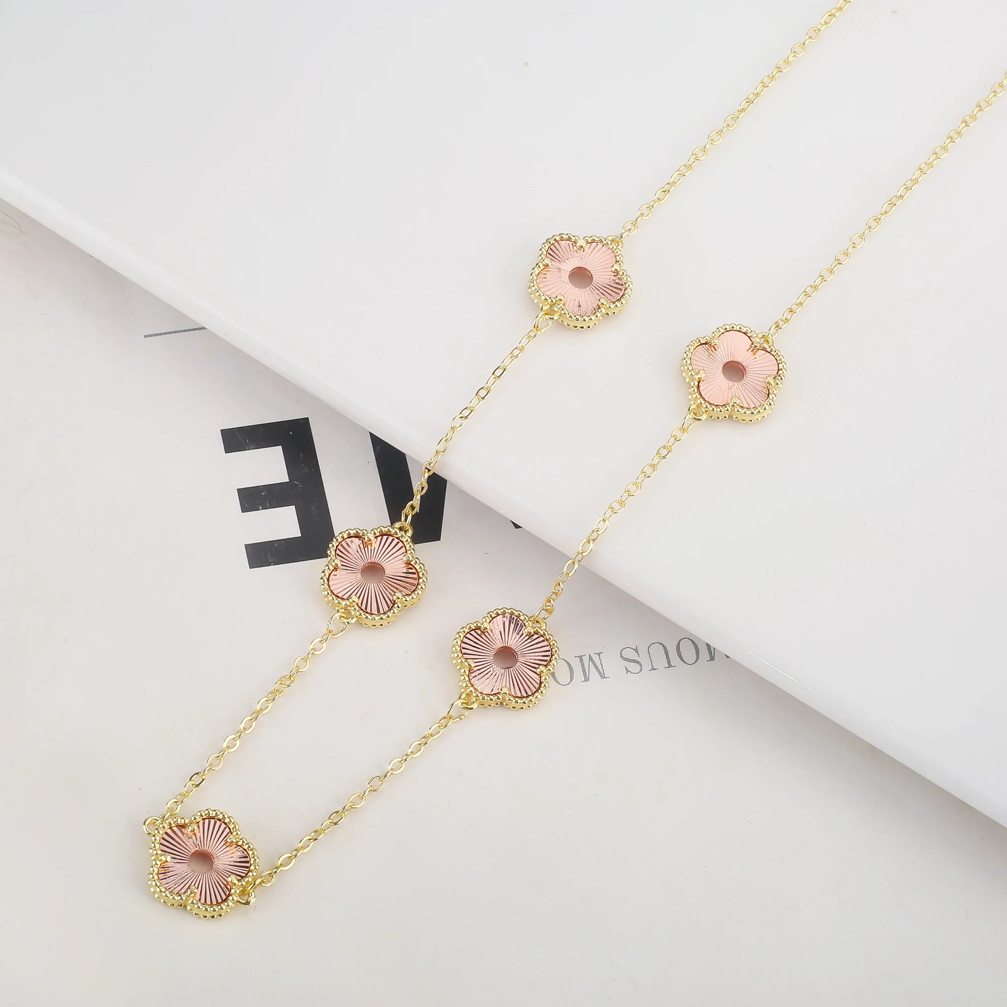 Hollow Metal Double sided Hollow Jewelry Set