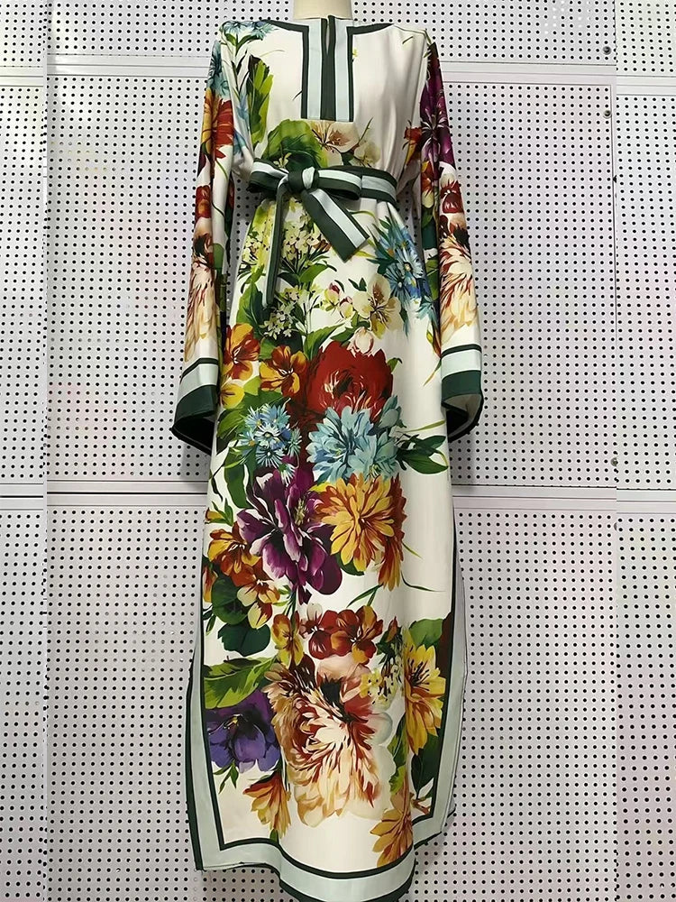Printed Split Loose Dress