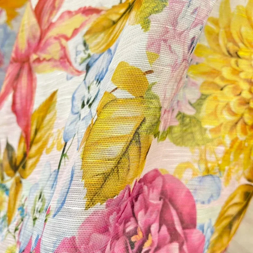 Trendy Multicolor Floral Diamonds Stretchable Dress