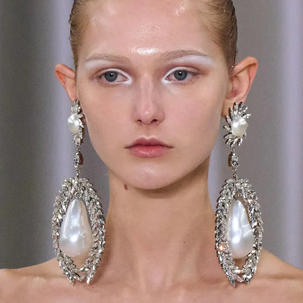 Exaggerated Oversized Dangle Earrings