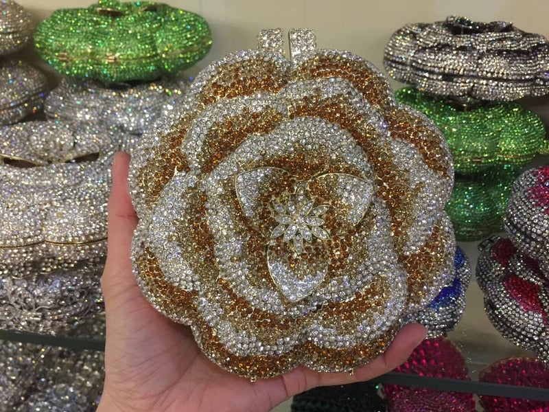 Crystal Flower Bag
