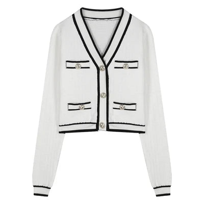 Special Jacquard Craft Knit Cardigan Jacket