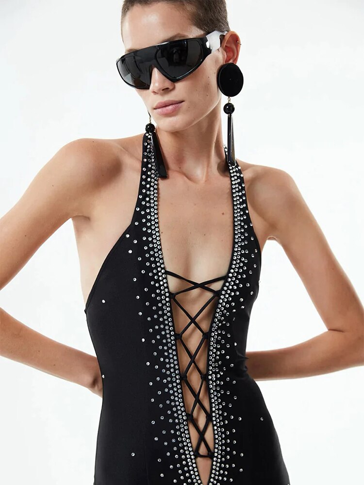 Black Skinny Jumpsuit