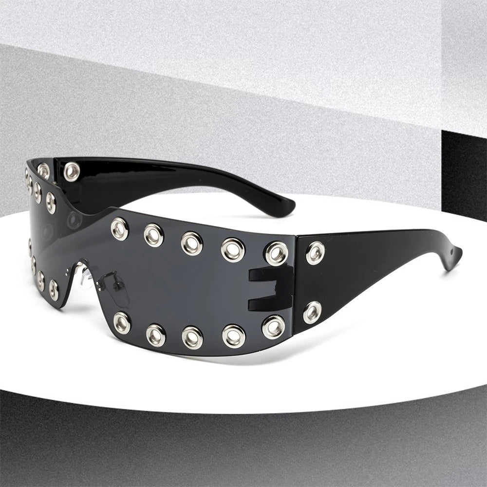 Rimless Rhinestone Sunglasses