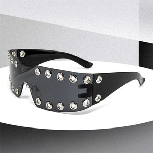 Rimless Rhinestone Sunglasses